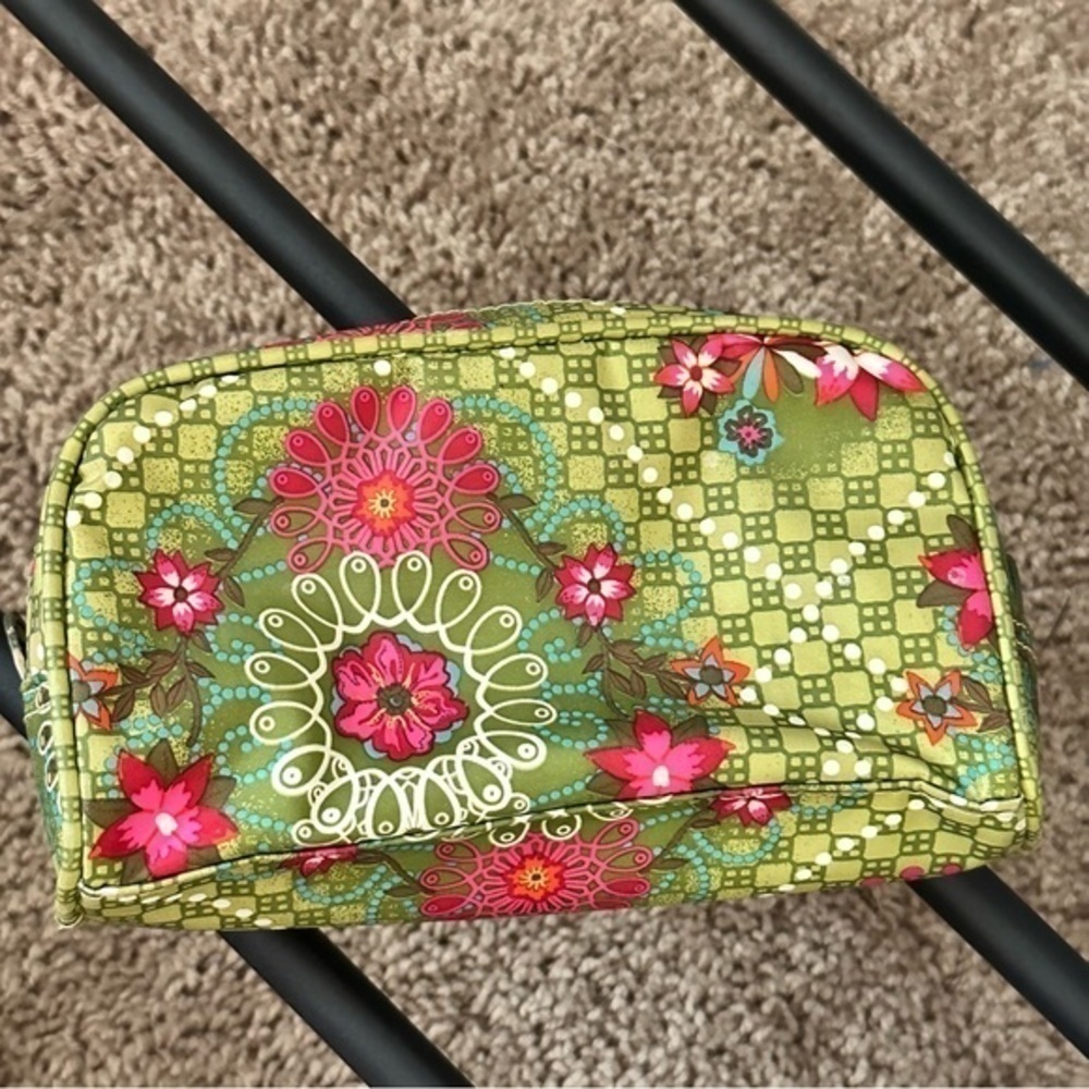 OILILY pink and green floral TRAVEL cosmetics bag - Picture 7 of 9